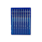 Schmetz embroidery needles. System DBXK5 size 75/11. Round shank. One card containing 10 needles.